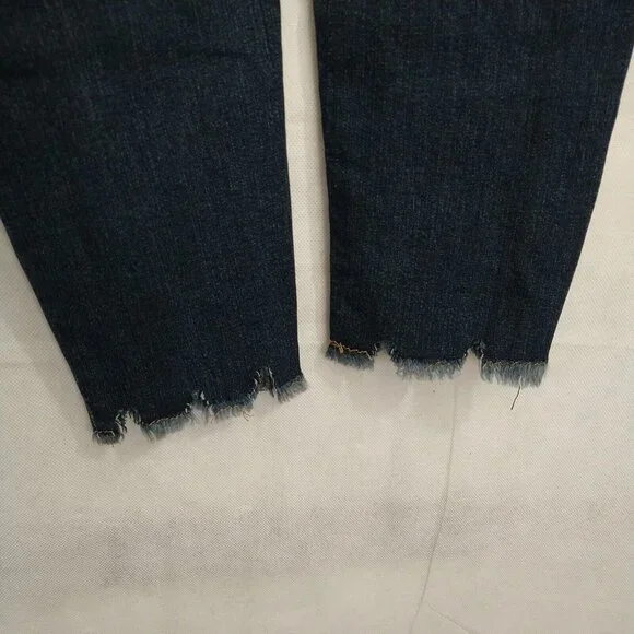 Wild Fable Highest Rise Skinny Ripped Jeans Women Size 2  26 Dark Wash Distress - Picture 6 of 10